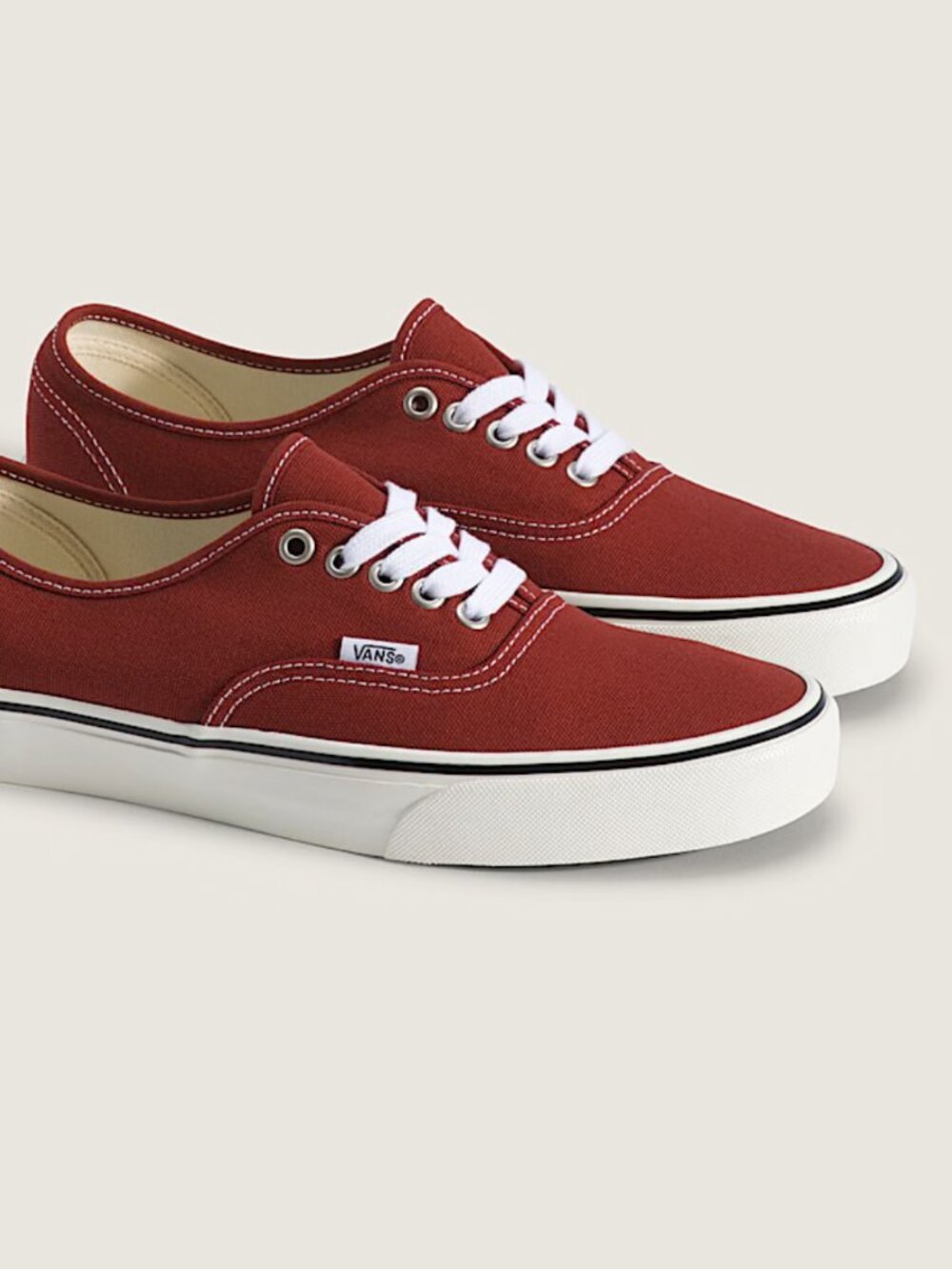 VANS Authentic Duck Canvas Poppy Ember Red 10.5 M / 12 W
